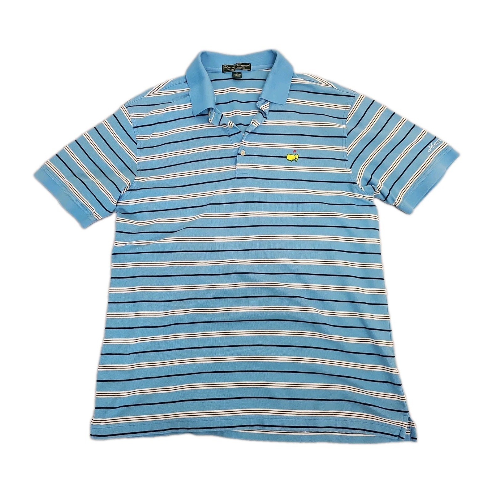 Masters Tournament Collection Golf Polo Shirt Large Mens Usa Logo Embroidered